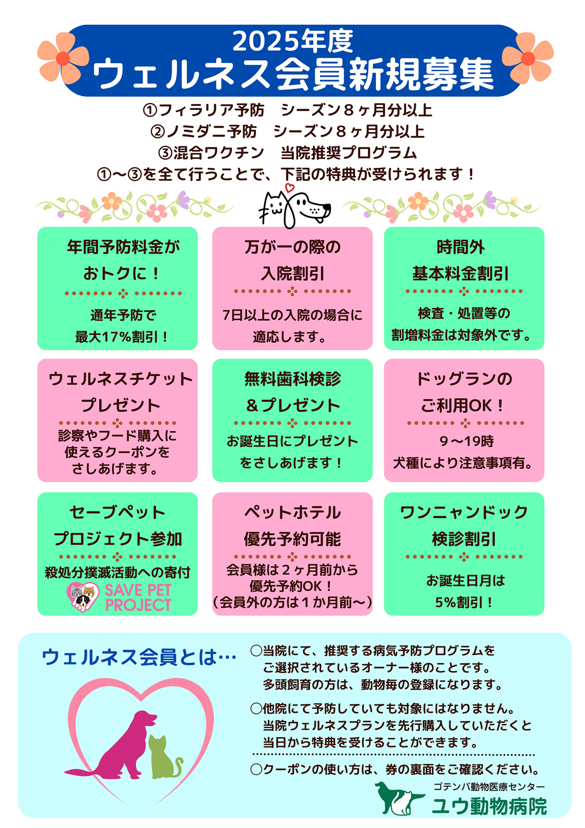 ウェルネス会員特典内容